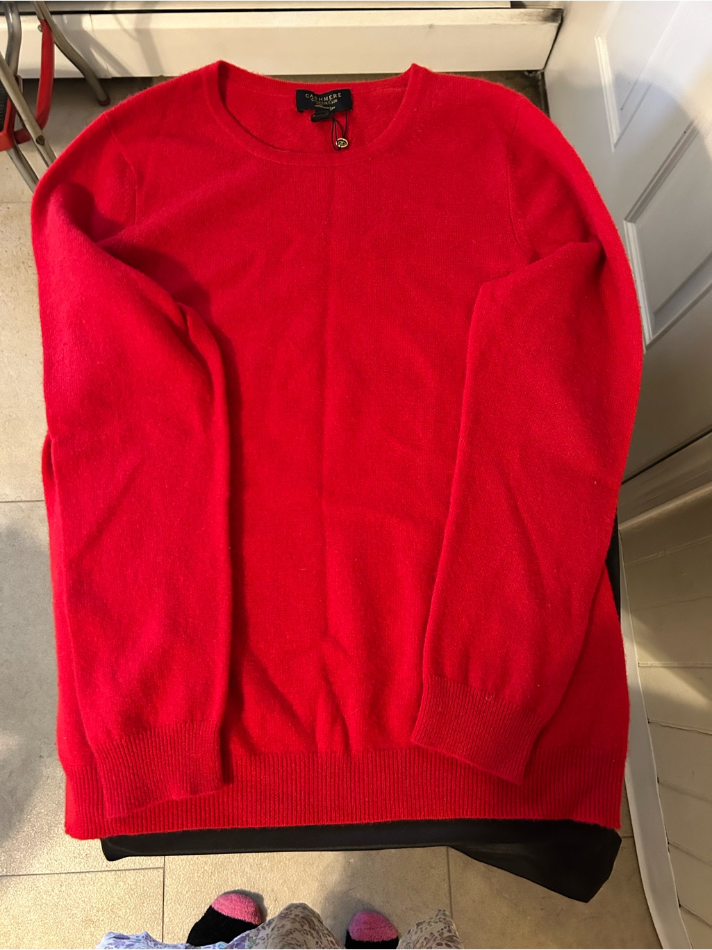 Charter Club Luxury 100% Cashmere Sweater/Bold Red/Size Xl/Nwot